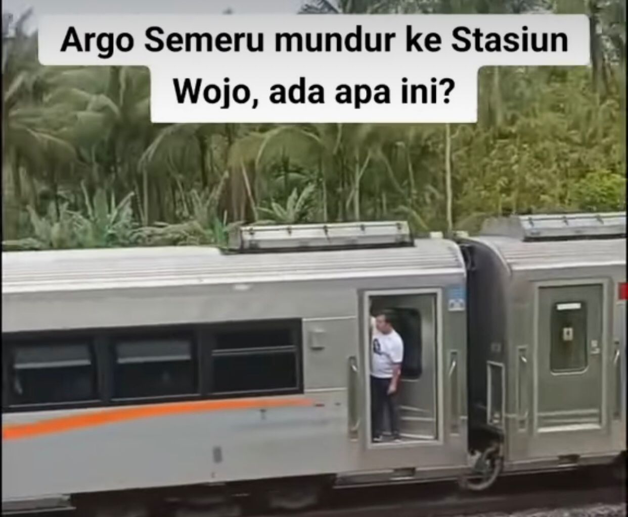 KA Argo Semeru Nampak Jalan Mundur Arah Stasiun Wojo Purworejo, KAI Beri Penjelasan