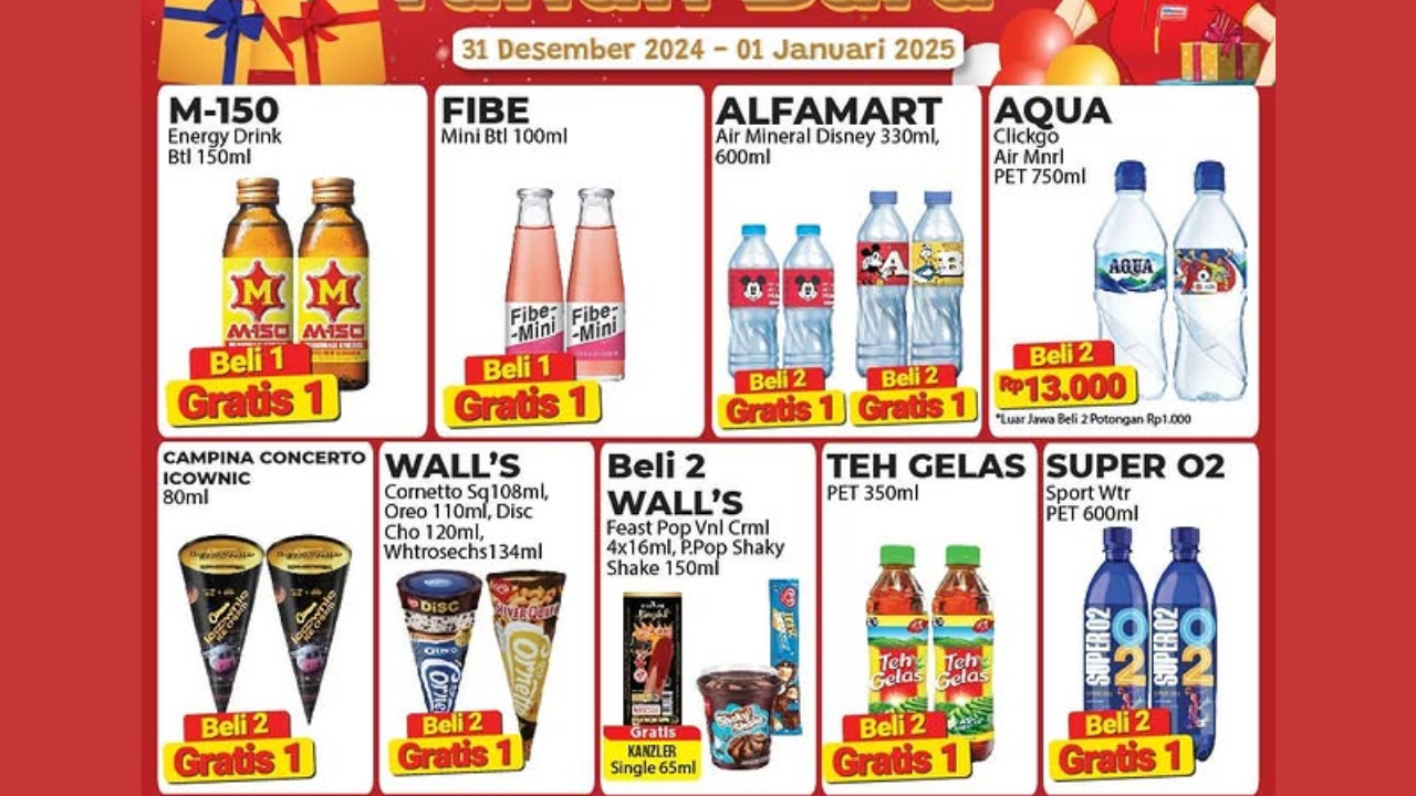 Promo Alfamart Hari Ini 31 Desember 2024 Spesial Akhir Tahun, Beli Es Krim Gratis 1!