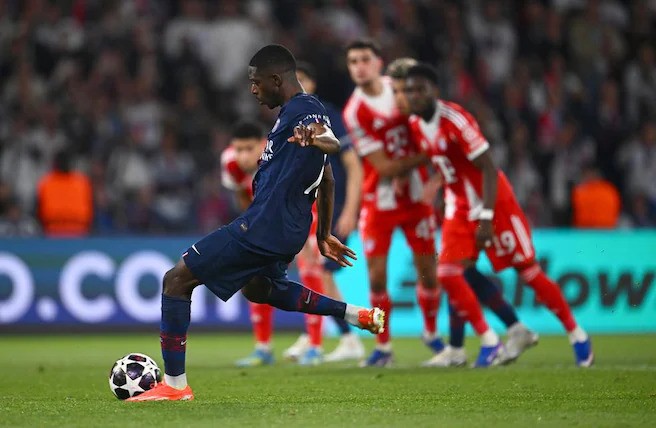 PSG vs Bayern 5-4, Penalti Ousmane Dembele Picu Kemarahan Kompany 