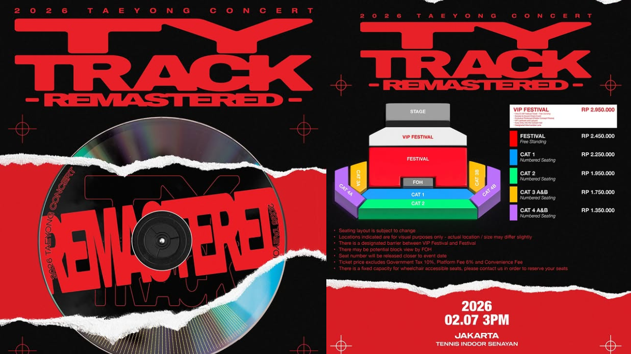 Daftar Harga Tiket Konser Taeyong NCT di Jakarta 2026, Paling Murah Rp1,35 Juta