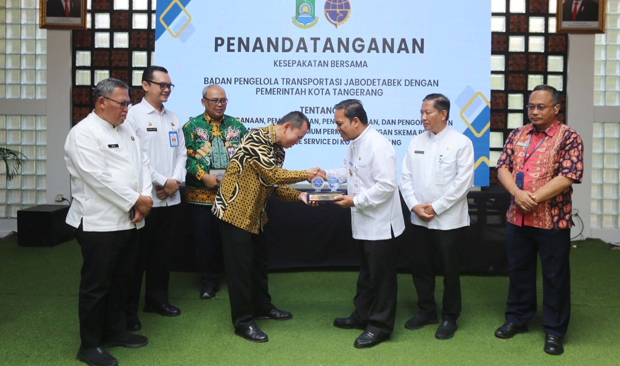 Solusi Atasi Kemacetan dari Pj Walikota Tangerang, Teken MoU dengan BPTJ untuk Dorong Penggunaan Transportai Umum   