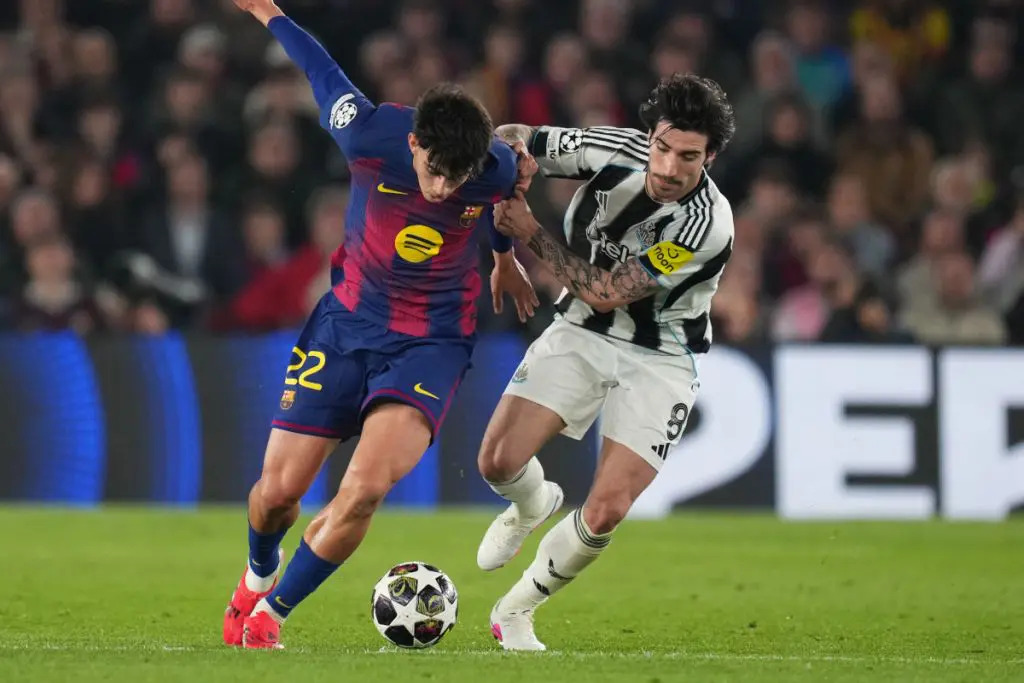 Sandro Tonali Cedera Saat Newcastle Dibantai Barcelona, Timnas Italia Dihantui Badai Cedera