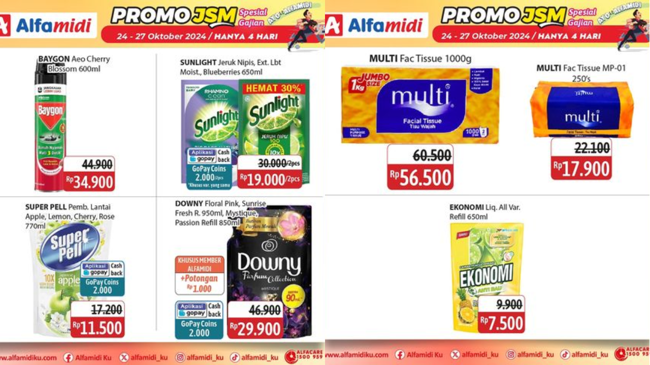 Katalog Promo JSM Alfamidi 25-27 Oktober 2024, Sabun Cuci Piring Cuma Rp7 Ribuan