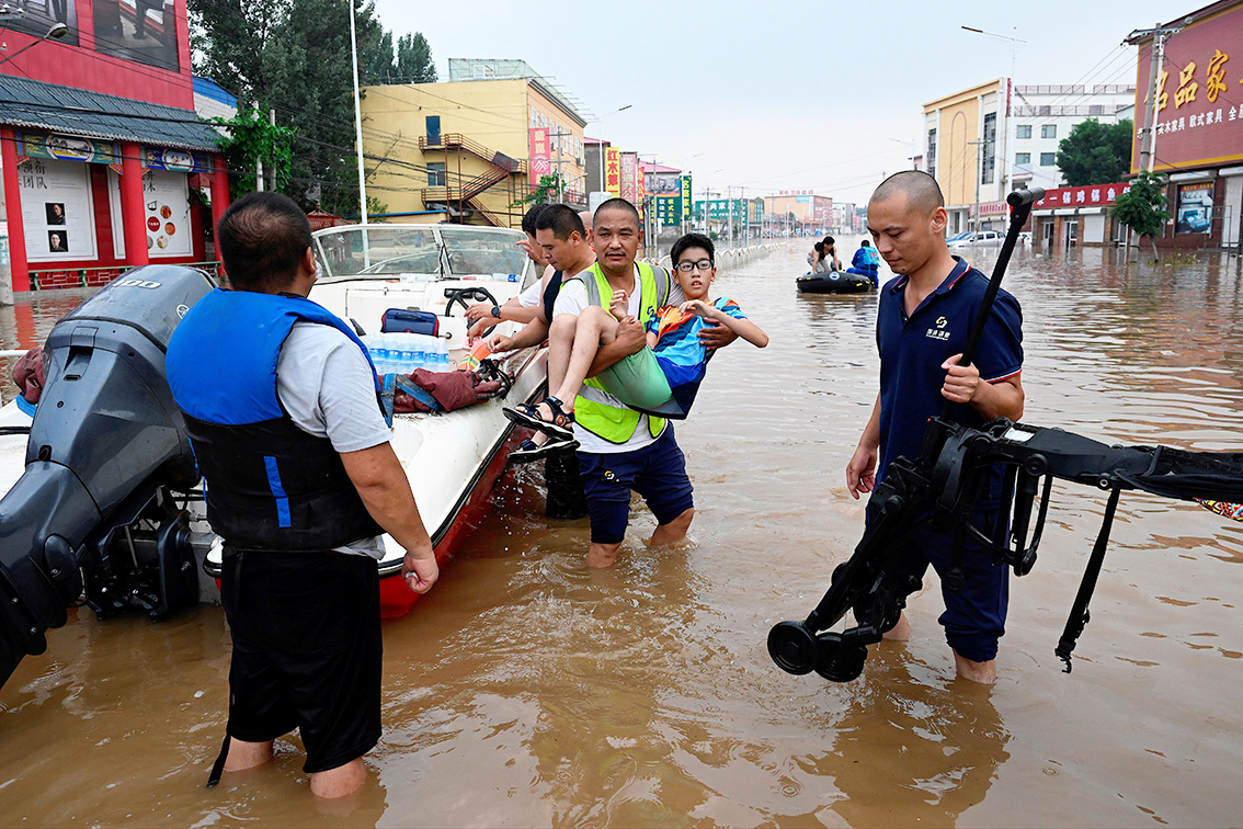 Cuaca Ekstrem, Banjir di Hebei, Tiongkok, Telan 29 Nyawa