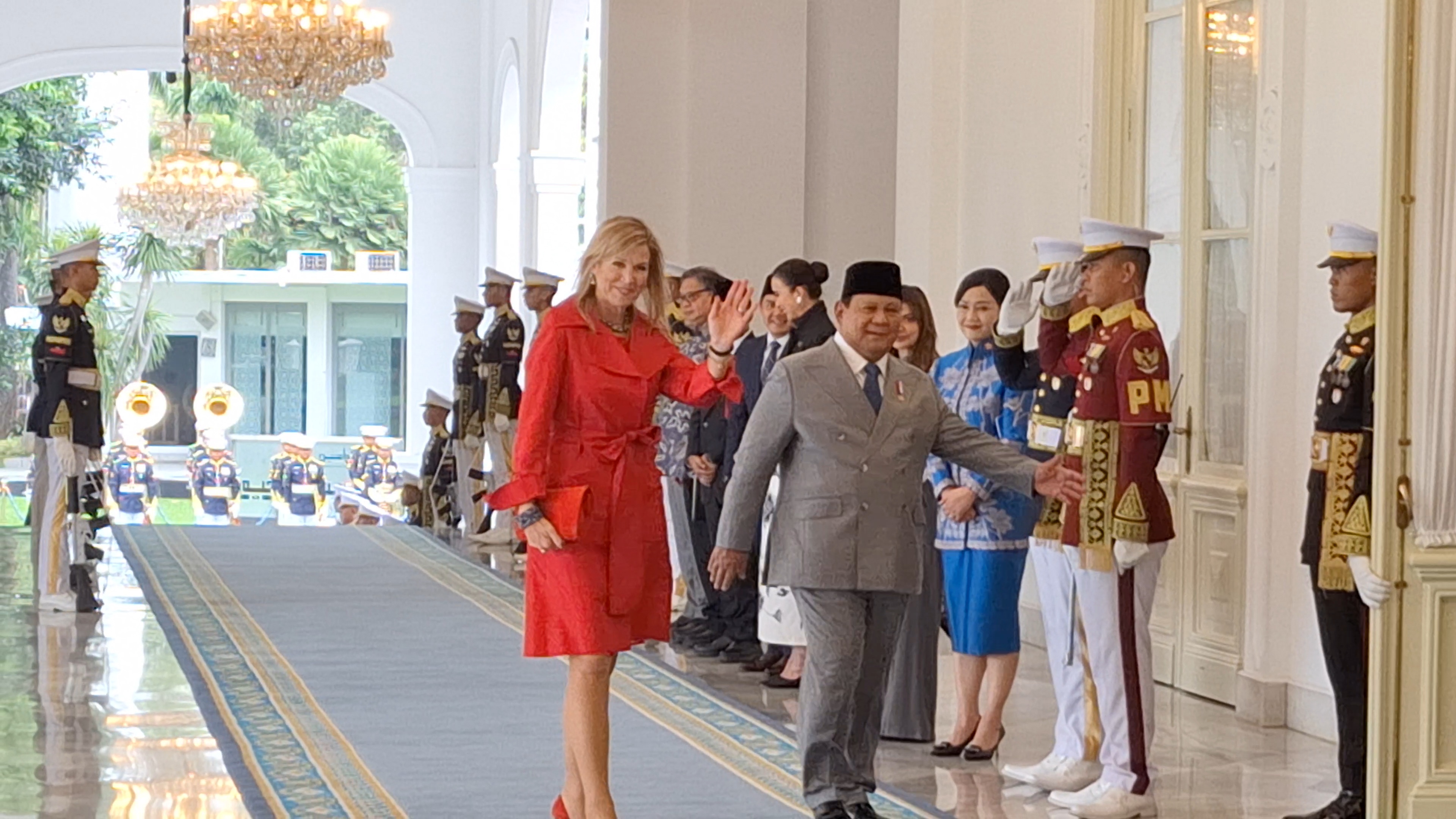 Prabowo Terima Kunjungan Ratu Máxima di Istana Merdeka