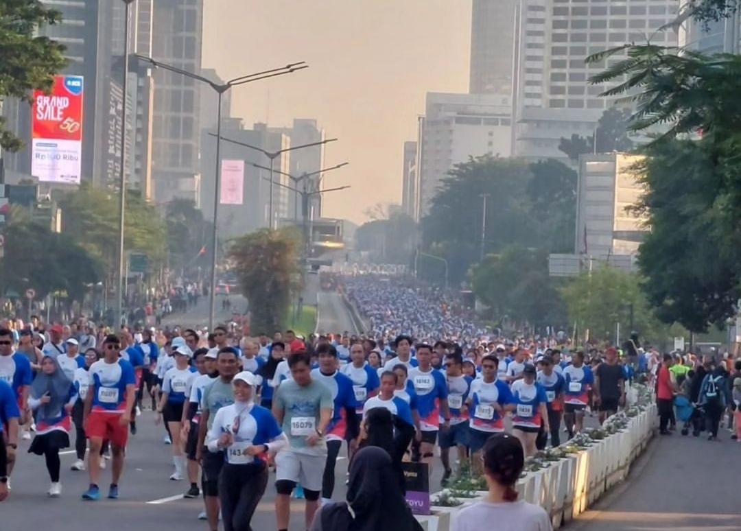 300 Polisi Siaga Amankan Jakarta International Marathon 2024