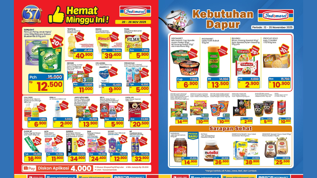 Katalog Promo JSM Indomaret Terbaru 21-23 Novemberr 2025, Diskon Kapal Api Kopi Bubuk Special Cuma Rp20 Ribuan