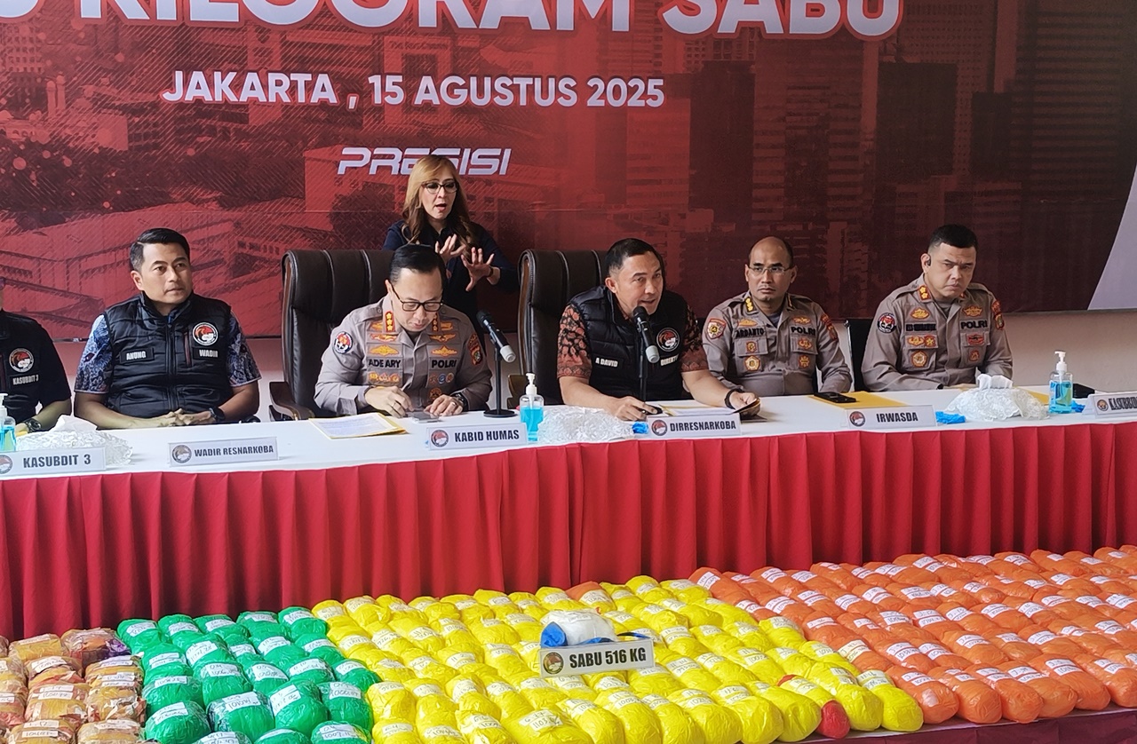 DPR RI Apresiasi PMJ Bongkar Sindikat 516 Kg Sabu Jaringan Internasional