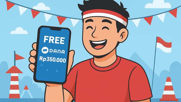 Jelang HUT RI! Klaim Saldo DANA Gratis Total Rp350.000 ke E-Wallet Edisi Khusus Malam Tirakatan 16 Agustus 2025 