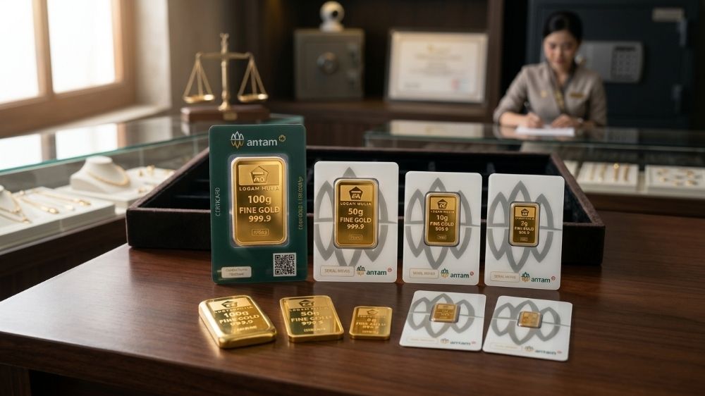 Harga Emas Antam Anjlok Hari Ini Sabtu 19 Maret 2026, Turun Rp53.000 per Gram!
