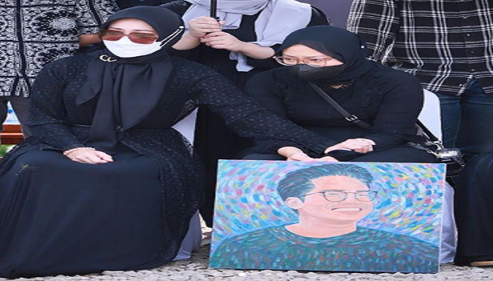 Lukisan di Pemakaman Eril Ternyata Karya Zara Putri Ridwan Kamil? Ada Pesan Pilu di Balik Pembuatannya!