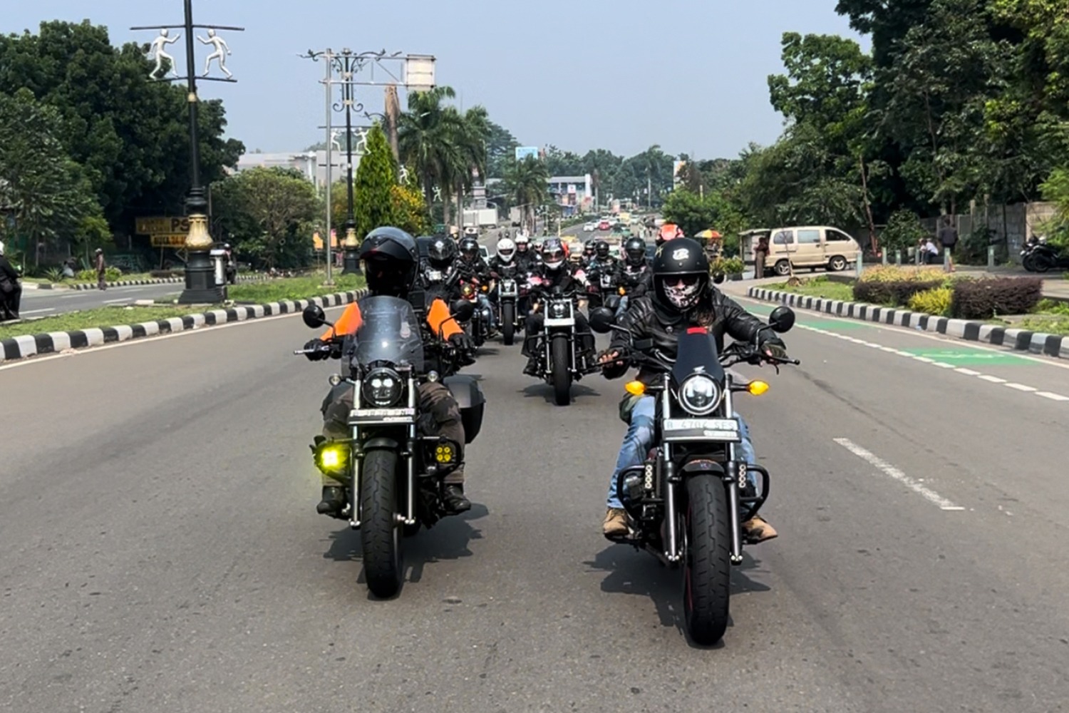 Ulang Tahun Komunitas Honda Rebel, Turing Tipis Jakarta- Puncak