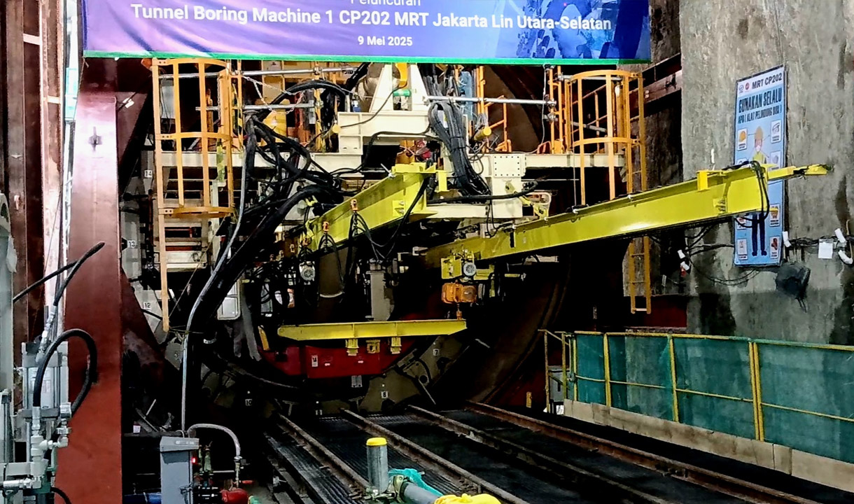 Proyek Pengeboran Terowongan MRT dari Stasiun Harmoni-Mangga Besar Dimulai! 