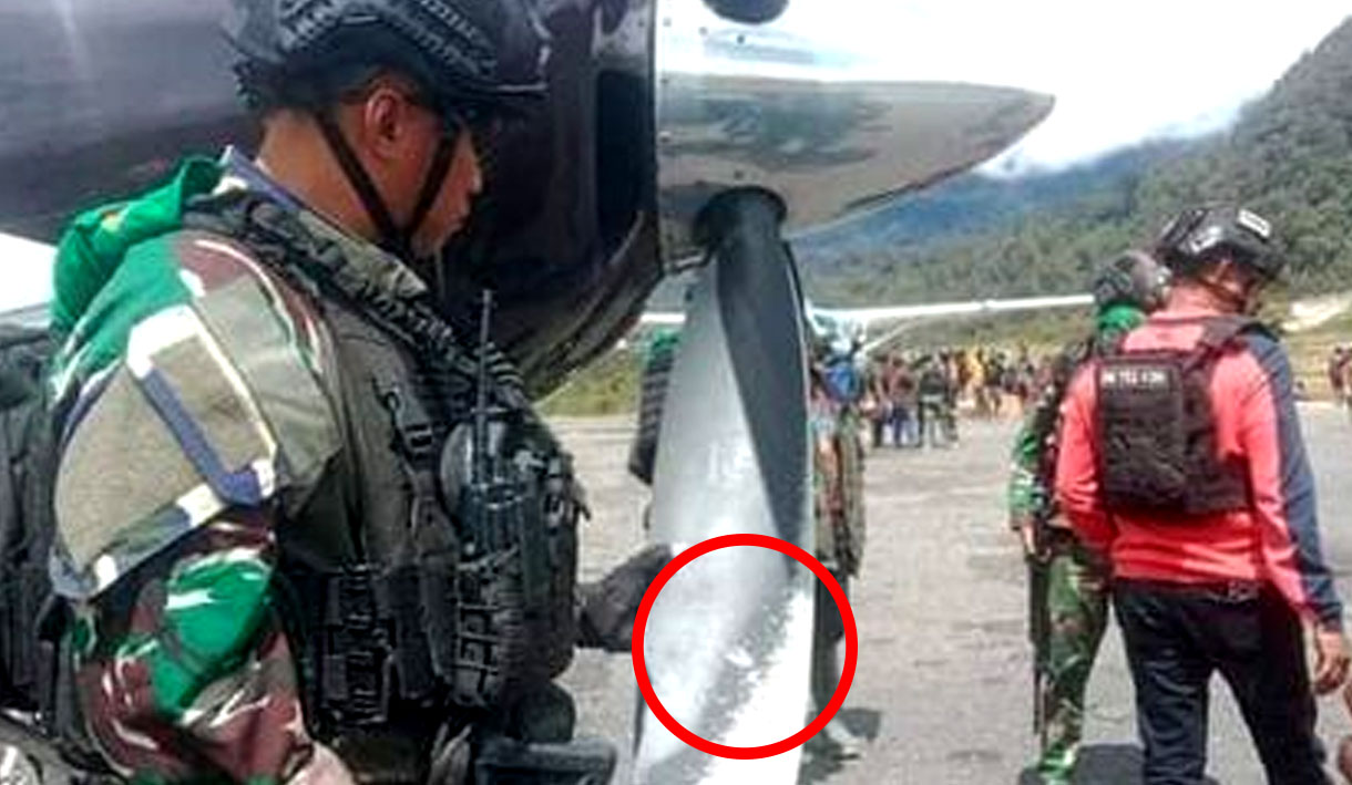 Pesawat TNI Ditembak OPM Papua, Gudang Logistik Ikut Jadi Sasaran 