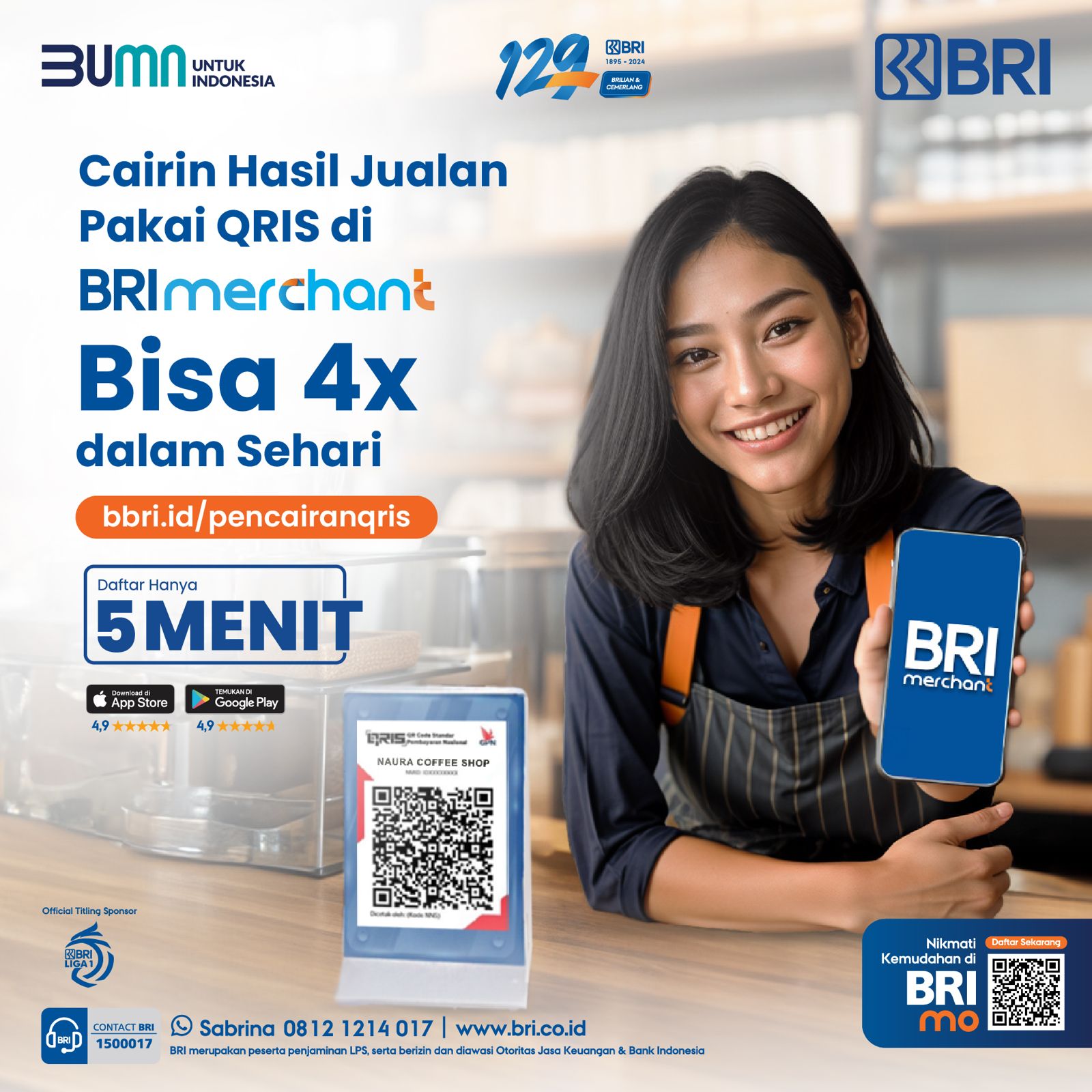 BRImerchant, Solusi Digital untuk UMKM, Pencairan Dana 4 Kali Sehari