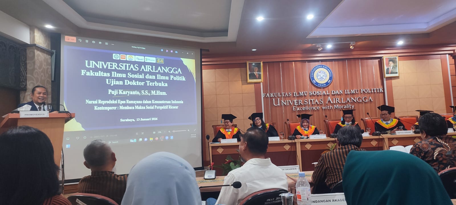 Disertasi Berbasis Epos Ramayana Antar Puji Karyanto Raih Gelar Doktor