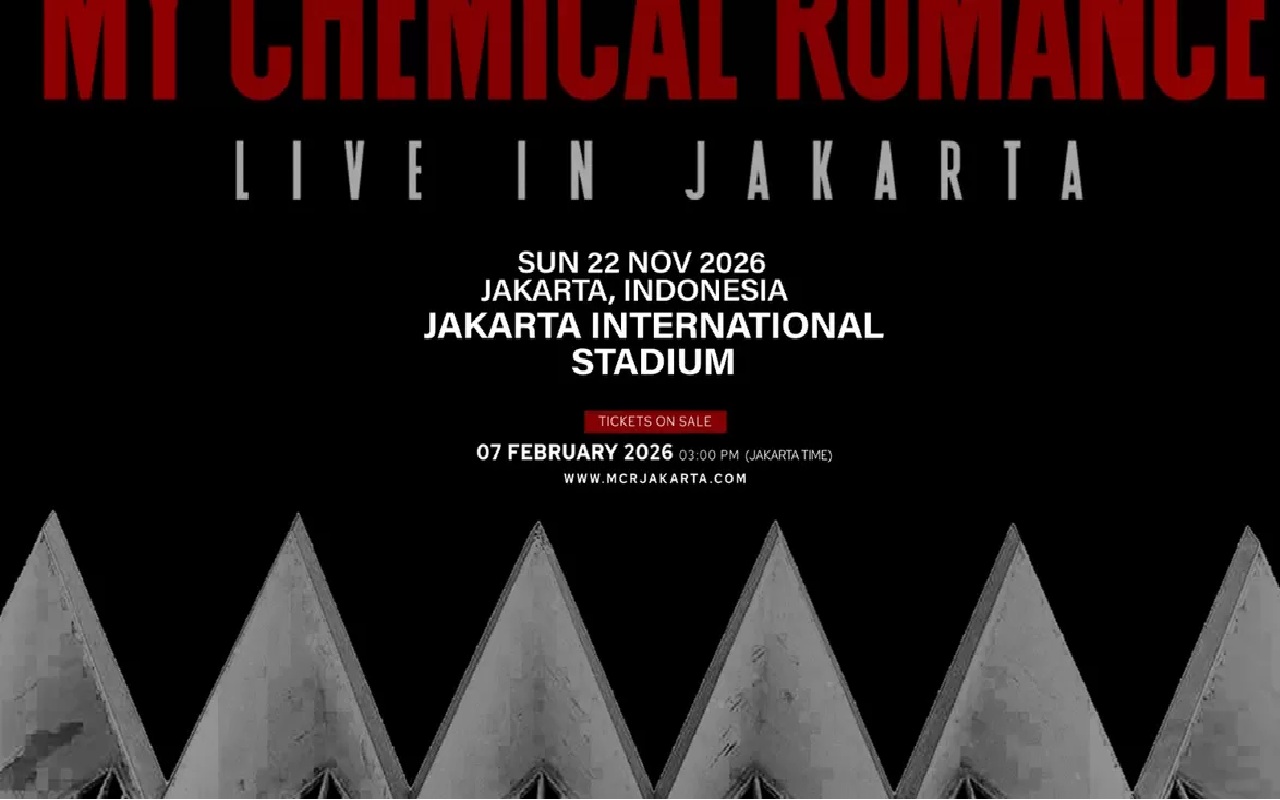 Resmi! Tiket Konser My Chemical Romance Live in Jakarta Mulai Dijual Besok, Catat Jamnya