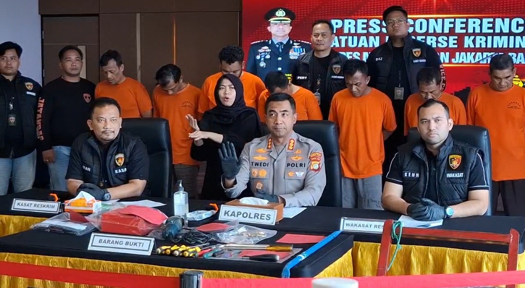 7 Pelaku Spesialis Pembobol Rumah Kosong di Kebon Jeruk Dibekuk, 4 Residivis