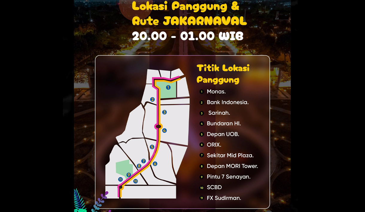 Perayaan Tahun Baru 2024 DKI Jakarta, 11 Panggung Hibur Warga di Festival Malam Muda-Mudi