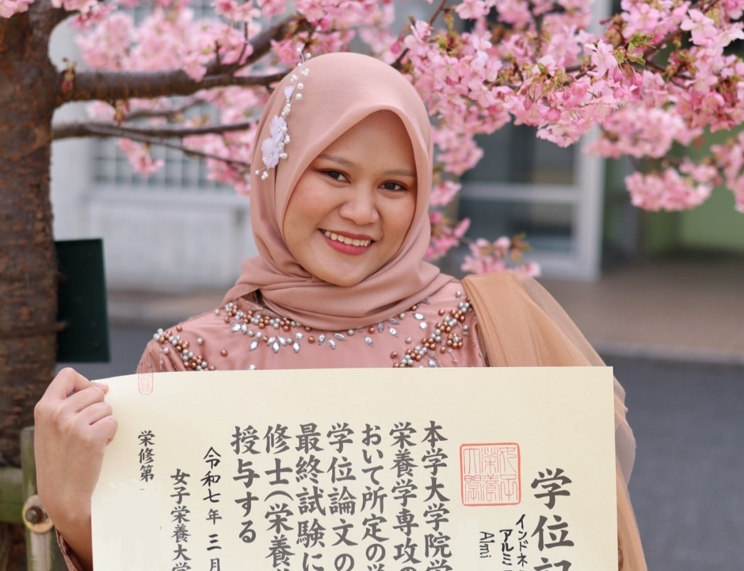 Cerita Almi Alfarghiani, Gadis Sukabumi yang Sukses Raih Beasiswa S2 Ilmu Gizi ke Jepang dan Kini Berkarier di Tokyo