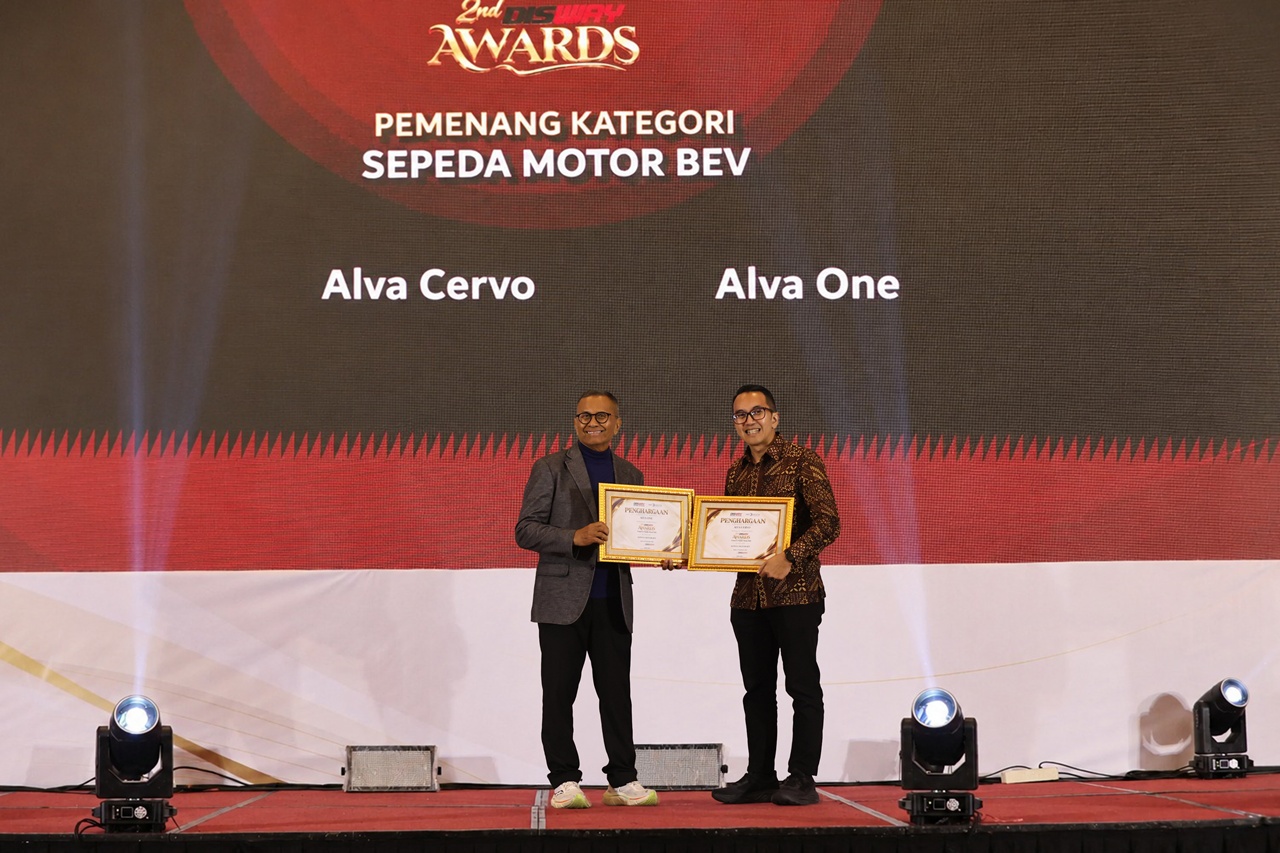 ALVA ONE dan CERVO Raih Disway Awards 2026, Bukti Motor Listrik Makin Dipercaya