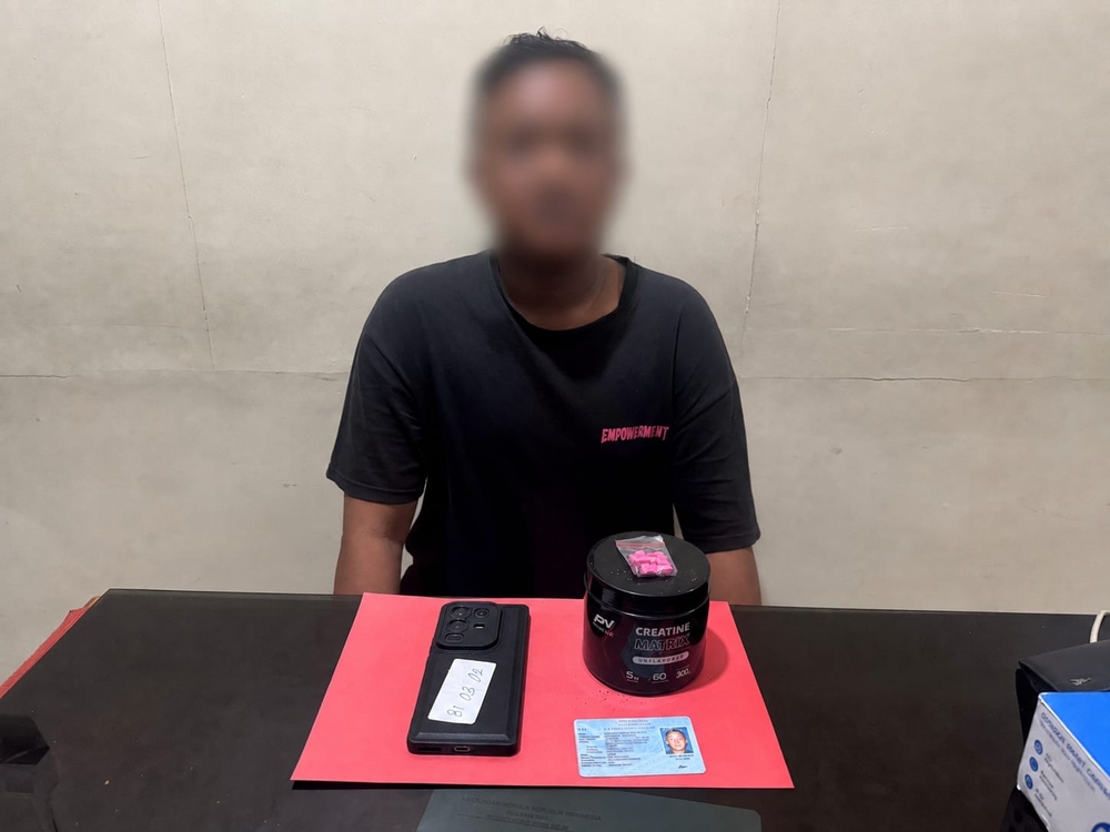 Bukan Kaleng-kaleng, Security di Denpasar Ditangkap Terkait Ekstasi dan Punya Riwayat Curanmor