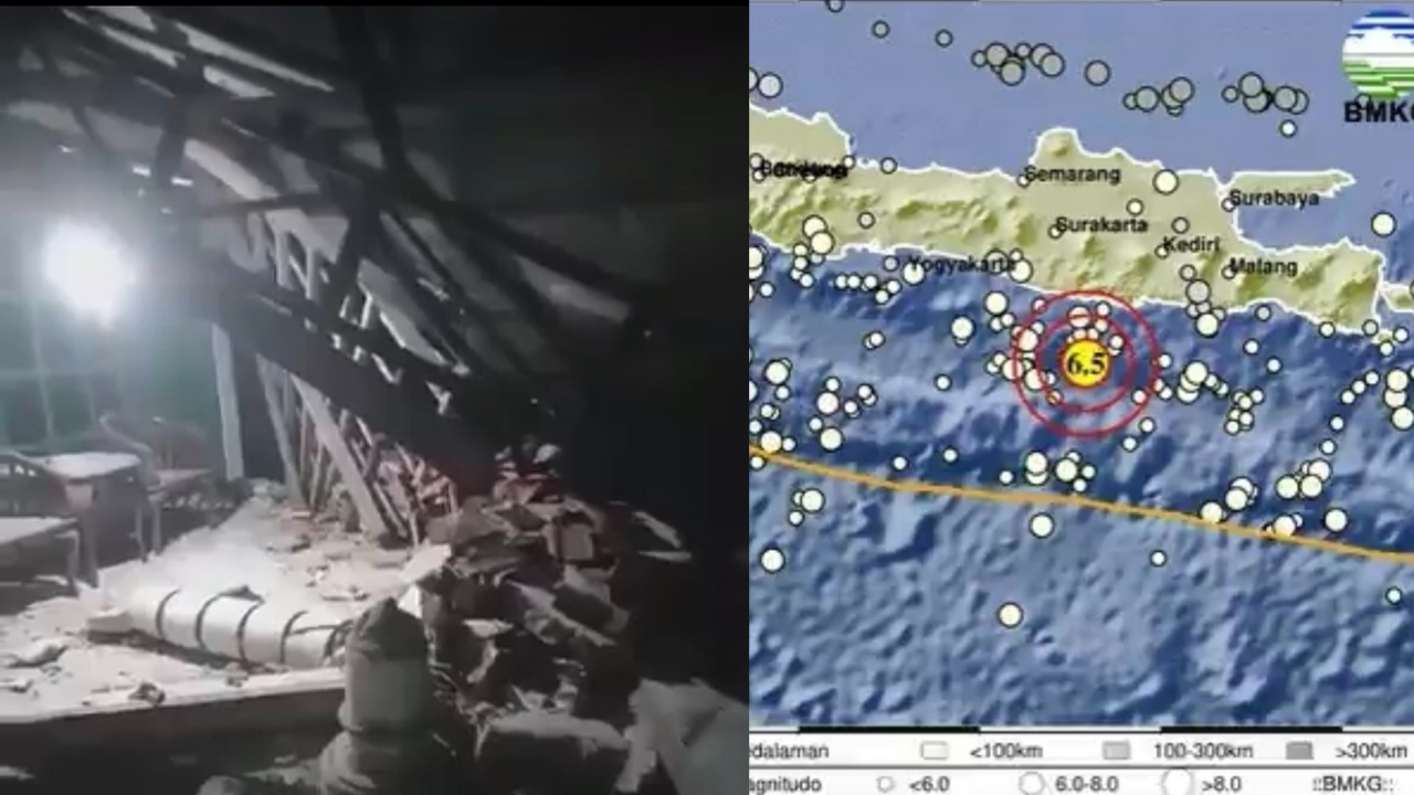 7 Orang Luka-Luka dan 4 Bangunan Rusak Parah Akibat Gempa M6,4 di Pacitan