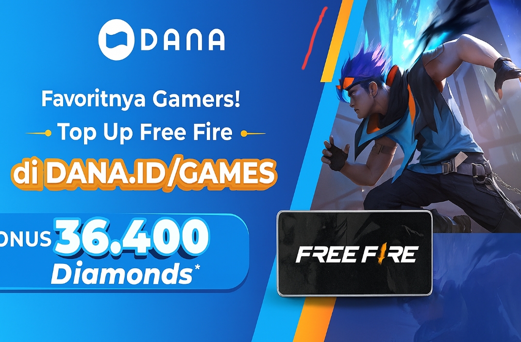 SELAMAT! DANA Bagi-Bagi Bonus 36.400 Diamond Free Fire Gratis! Begini Cara Ikutannya, Cuma Modal Top Up Rp20 Ribu