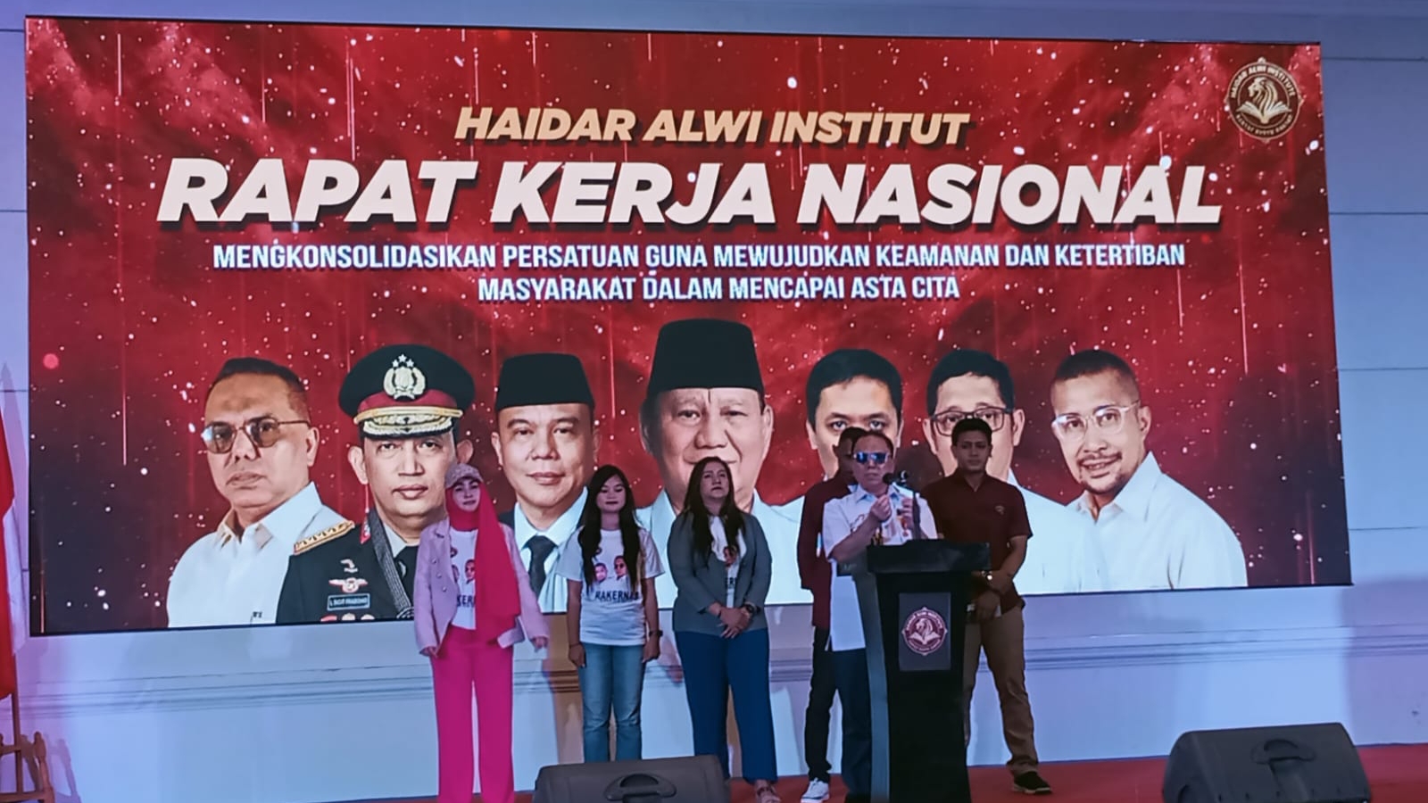 Rakernas Haidar Alwi Institute, Setia Tegak Lurus Dukung Pemerintahan Prabowo-Gibran