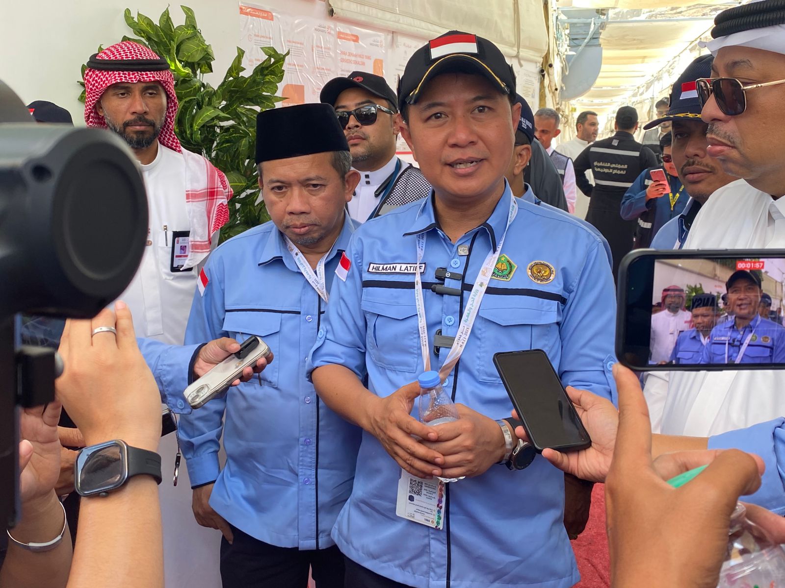 Dirjen PHU Tinjau Kesiapan Tenda Wukuf dan Mabit: Kasur, AC, hingga Ice Drink Disiapkan