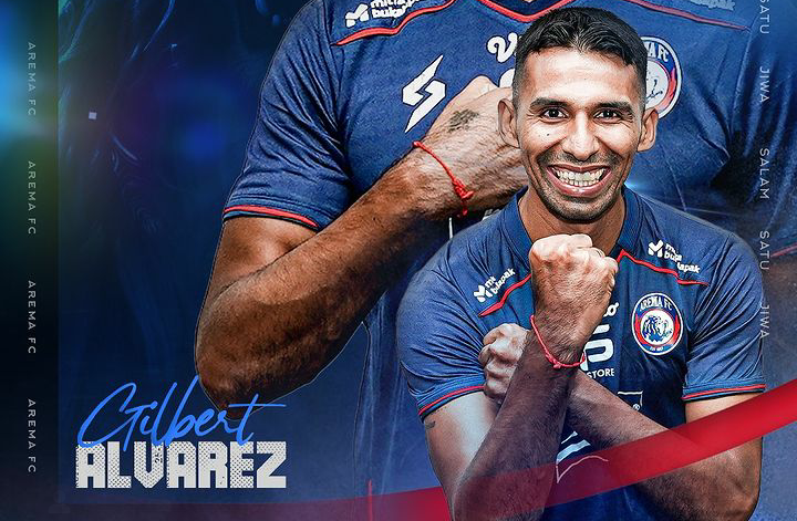 Gilbert Alvarez Singa Baru Pengganti Gustavo Almeida di Kubu Arema FC