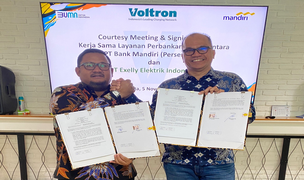 Kolaborasi Voltron dan Mandiri, Perluas Layanan Industri Kendaraan Listrik di Indonesia