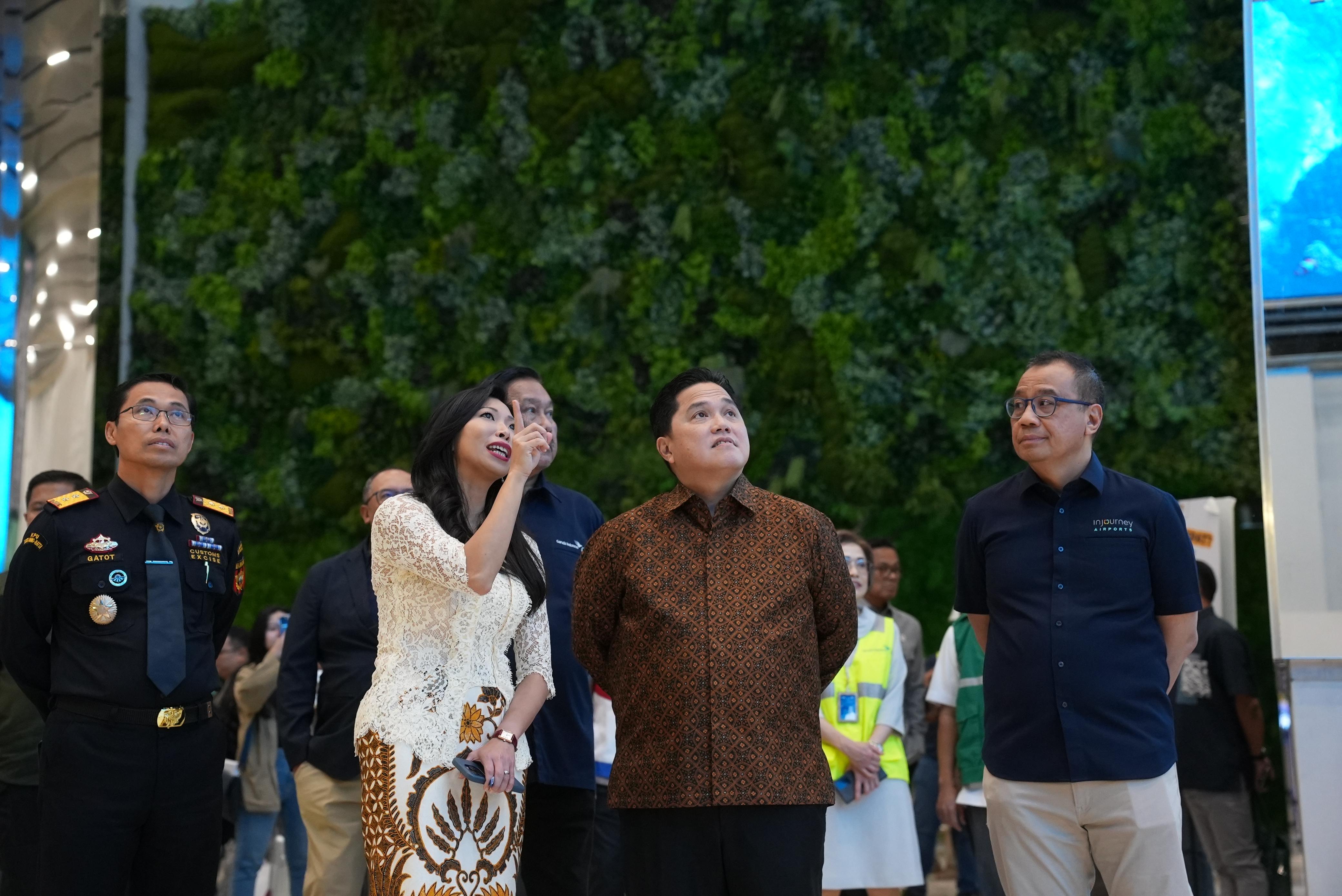 Tinjau Bandara Soekarno Hatta, Erick Thohir: Masa Kita Kalah dengan Changi di Singapura