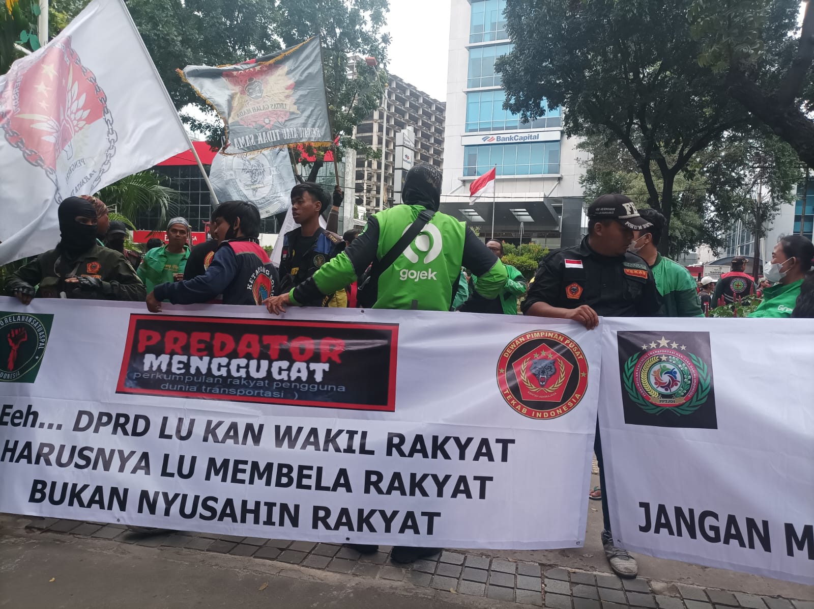 Massa Ojol Penolak ERP Enggan Bertemu Ketua Komisi B DPRD DKI Jakarta