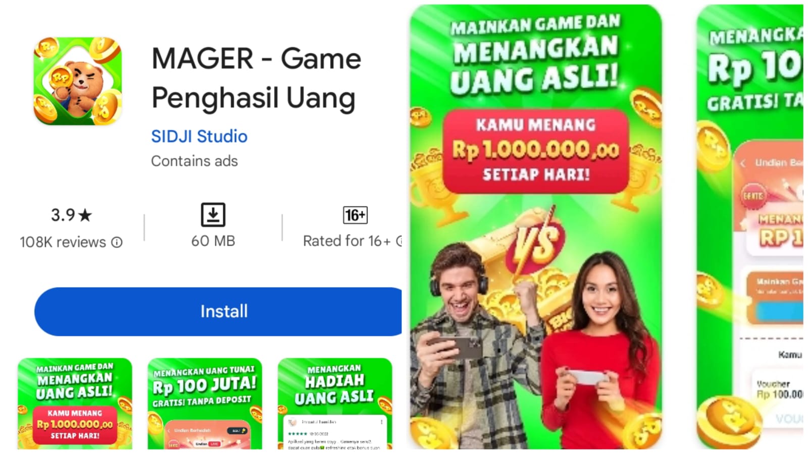 Link Download MaGer, Game Penghasil Uang Terbaru, Bisa Dapat Saldo DANA Gratis Rp100 Ribu Tiap Hari!