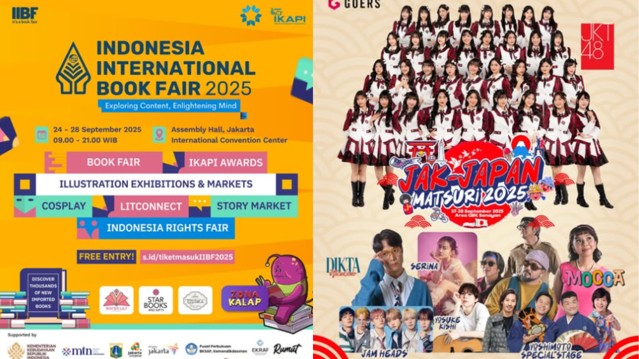 10 Daftar Event Jakarta di GBK Akhir Pekan 27-28 September 2025, Ada IIBF hingga Jak Japan Matsuri