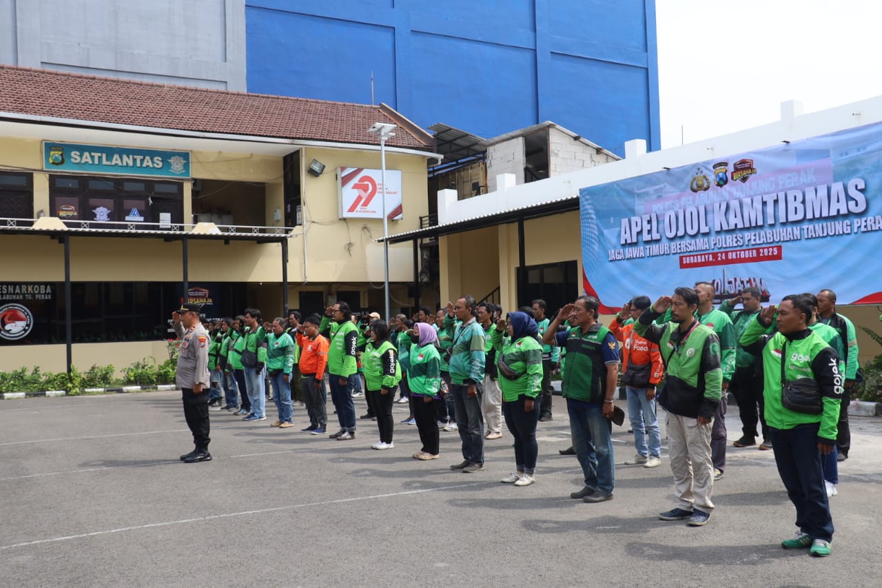 Polres Tanjung Perak Gandeng Ojol Jaga Keamanan Surabaya
