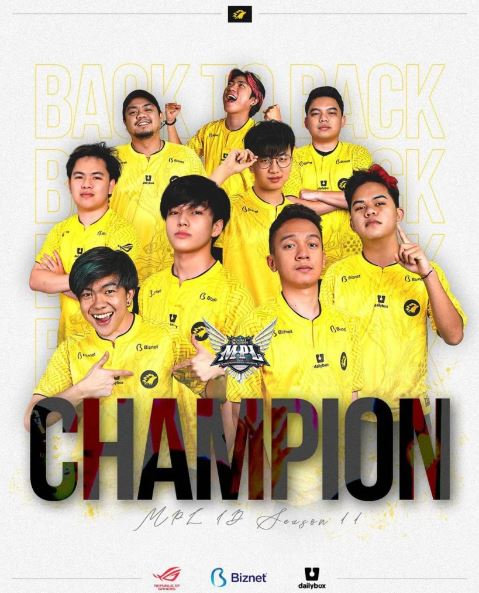 Onic Esport Juara MPL ID S11, Hajar Evos Legends 4-0