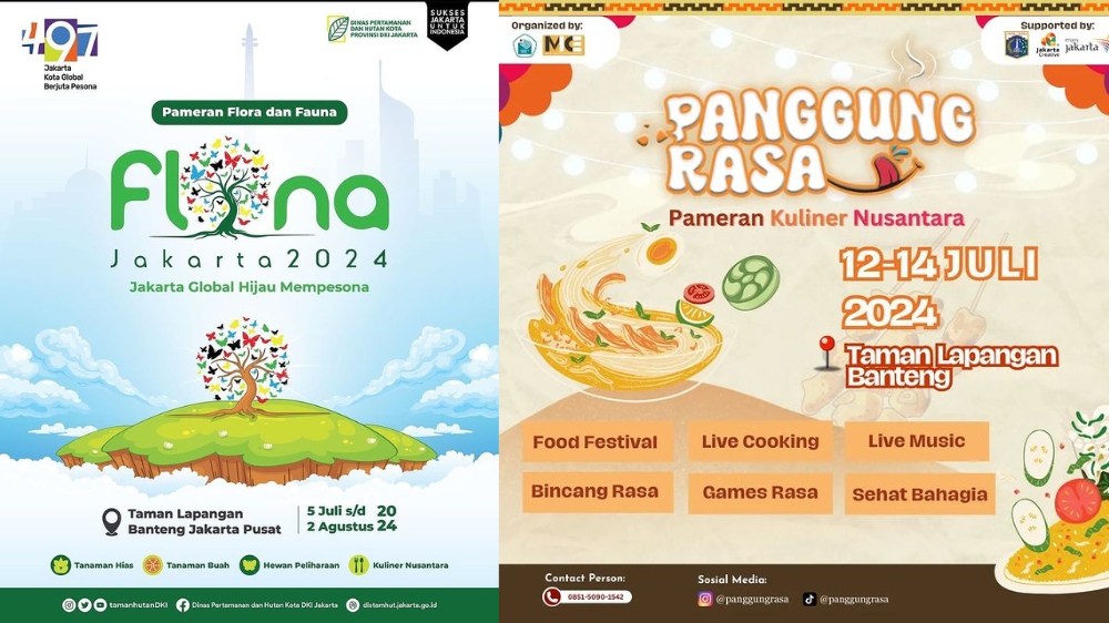 Daftar Event Jakarta di Lapangan Banteng Bulan Juli 2024, Ada Pameran hingga Festival Kuliner