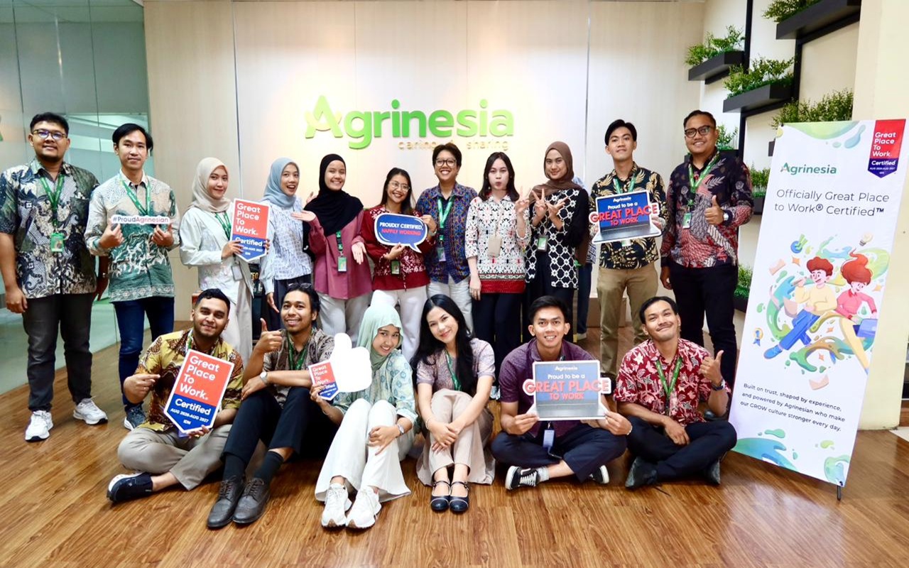 Agrinesia Kantongi Great Place to Work Certified, Budaya GROW Jadi Kunci
