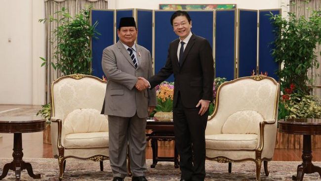 Bertemu dengan PM Singapura, Prabowo Perkuat Kerja Sama Pertahanan Singapura