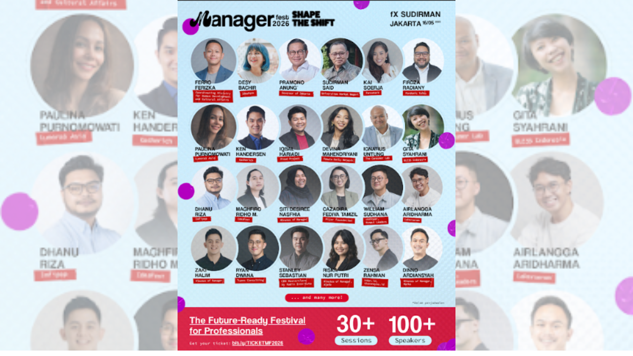 Manager Fest 2026 Siap Digelar 16 Mei, Hadirkan Tokoh Lintas Industri Bahas Perubahan Dunia Kerja