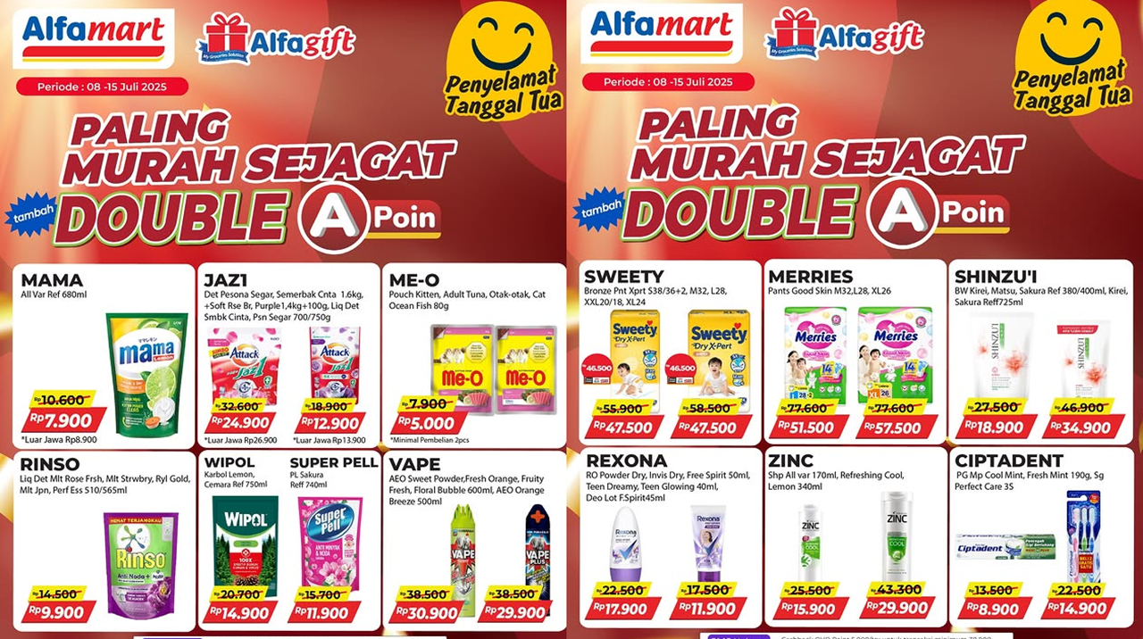 Promo Alfamart Terbaru Pekan Ini 14-20 Juli 2025, Belanja Rinso Cuma Rp9 Ribuan