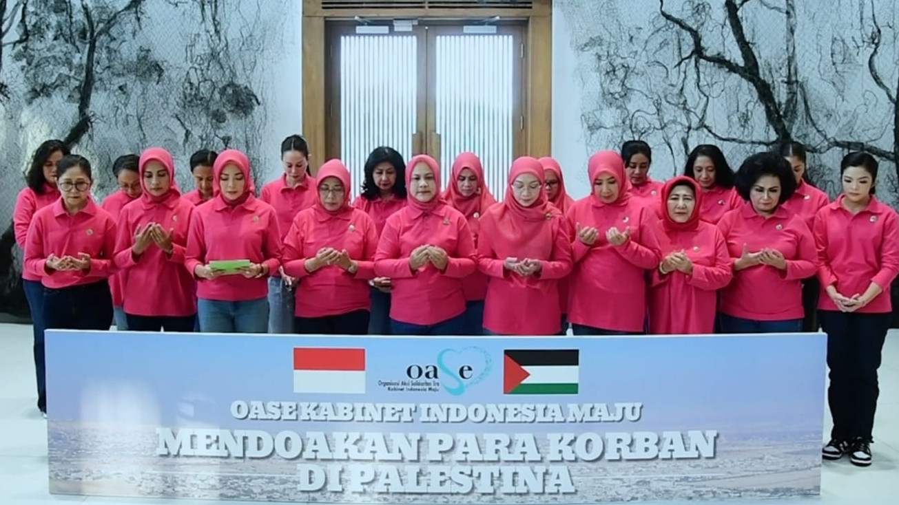 Iriana Jokowi Bersama Ibu-ibu Pejabat Sampaikan Simpati Untuk Palestina