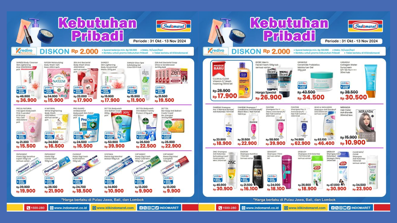 Katalog Promo JSM Indomaret 8-10 November 2024, Banjir Diskon Sabun Mandi Cair Mulai Rp15 Ribu