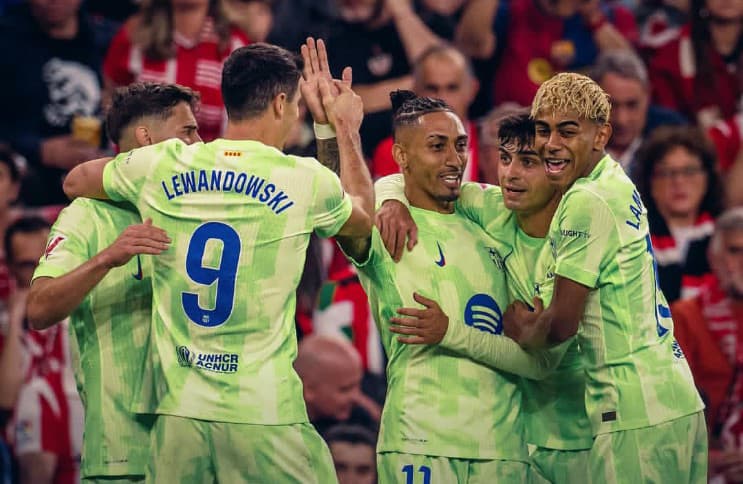 Bilbao vs Barcelona 0-3: Blaugrana dan Athletic Club Sama-Sama Berpesta