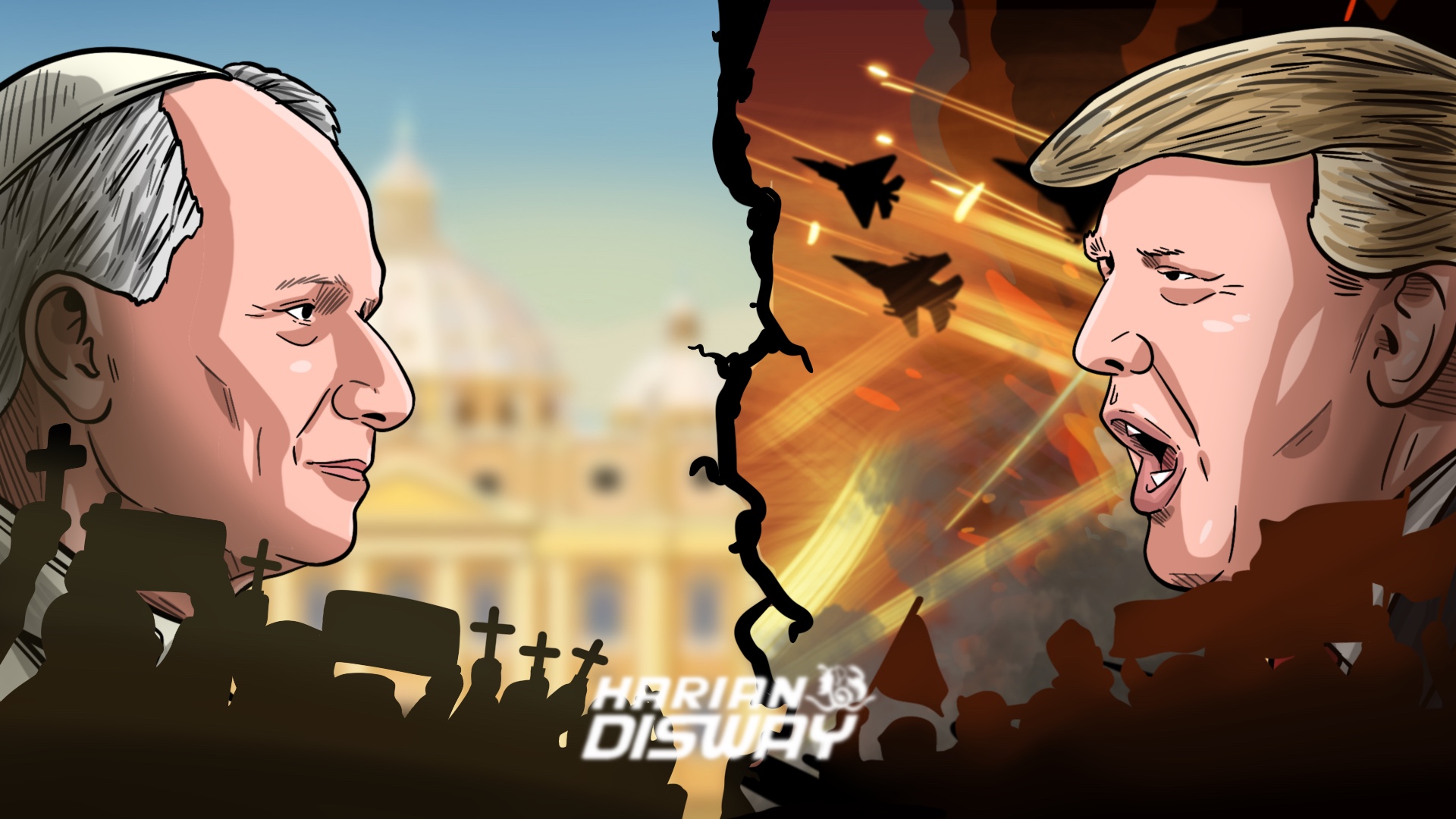 Paus vs Trump, Ketika Suara Damai Dibungkam Kekuasaan