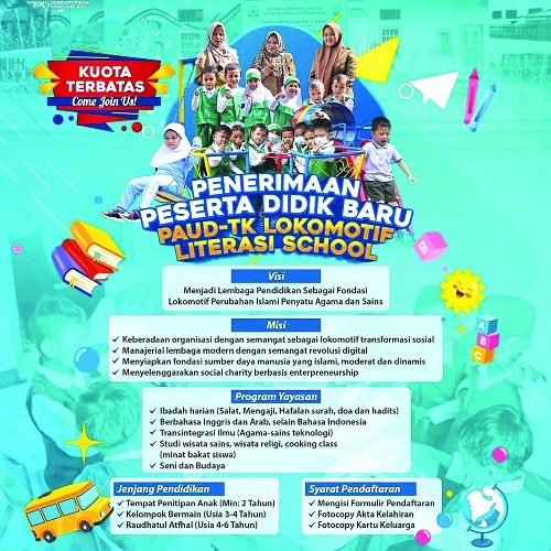 Yayasan Lokomotif Literasi Buka PPDB