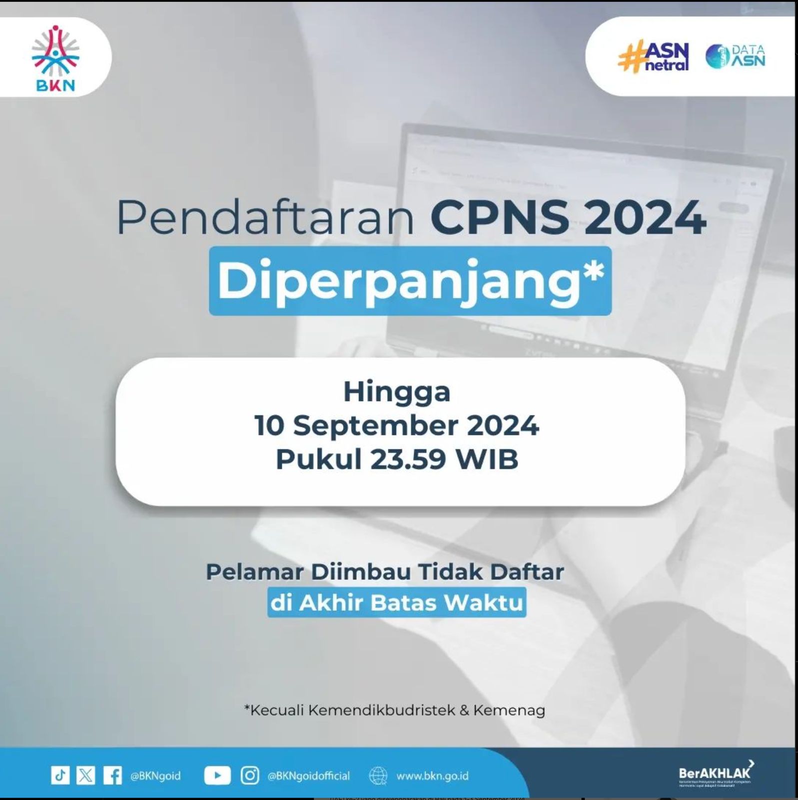 Pendaftaran CPNS 2024 Ditutup Hari Ini 10 September, Periksa Lagi Dokumen yang Dibutuhkan