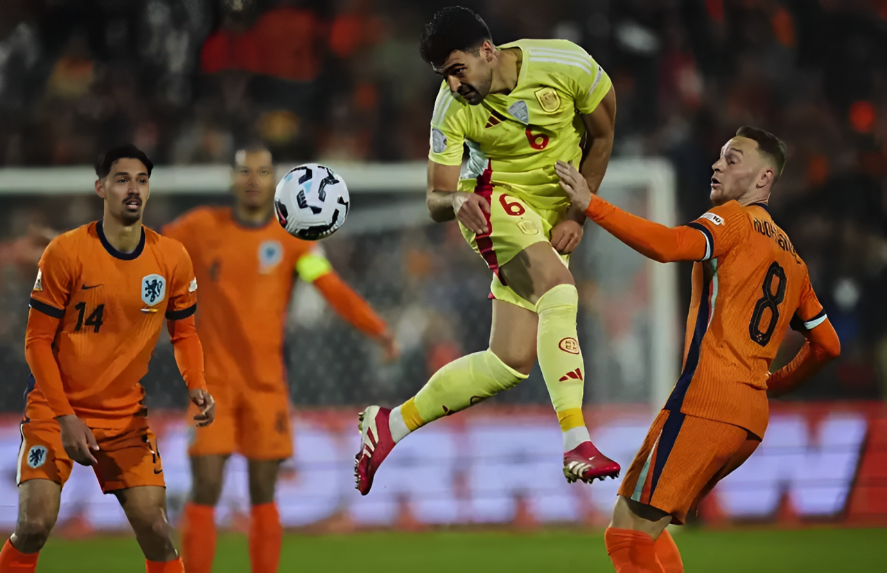 Belanda vs Spanyol 2-2 di Nations League: Merino Selamatkan Wajah La Roja!